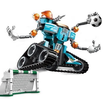 

Enlighten Building Block Super Soccer Strongest Goalie 3 Figures 345pcs Educational Technic Bricks Toy For Boy Gift