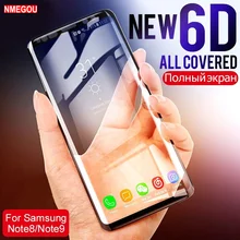 Защитная пленка для экрана из закаленного стекла 6D с полным клеем для Samsung Galaxy S8 S9 Plus S6 S7 Edge Note 8 9