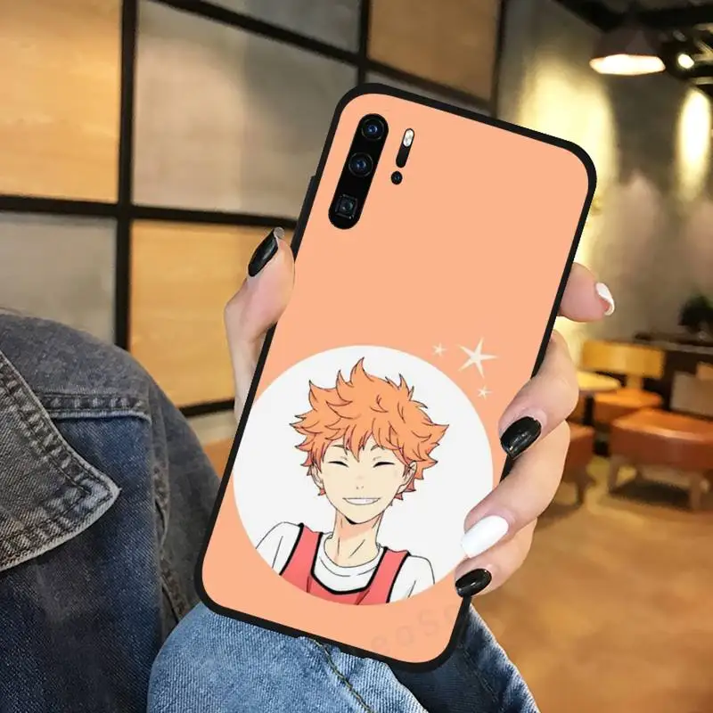 Nhật Bản Haikyuu Bóng Chuyền Anime Điện Thoại Ốp Lưng Funda Cho Huawei P9 P10 P20 P30 Lite 2016 2017 2019 Plus Pro P thông Minh phone case for huawei