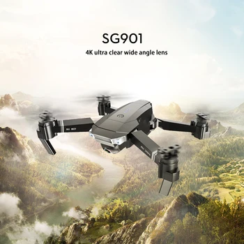 

SG901 RC Selfie Drone 4k 1080P HD Dual Camera Foldable Follow Me FPV Professional Drone Long time fly RC Helicopter mens Toys