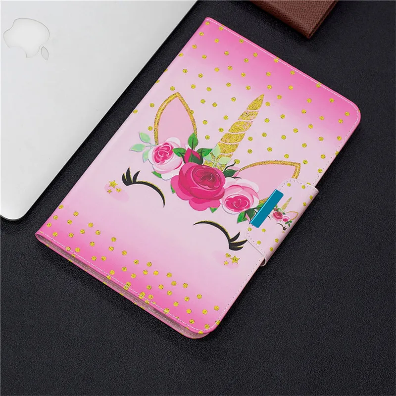 Wekays For Samsung Tab A6 10.1 Cartoon Unicorn Leather Case For Samsung Galaxy Tab A6 A 6 2016 10.1 T585 T580 T580N Cover Cases