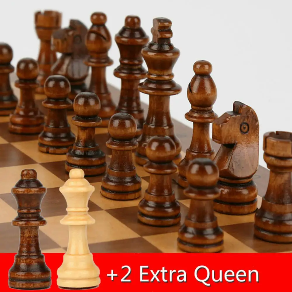 Chess Game Set Magnetic Wooden Folding Large 39cm*39cm For Adult Kids Beginner