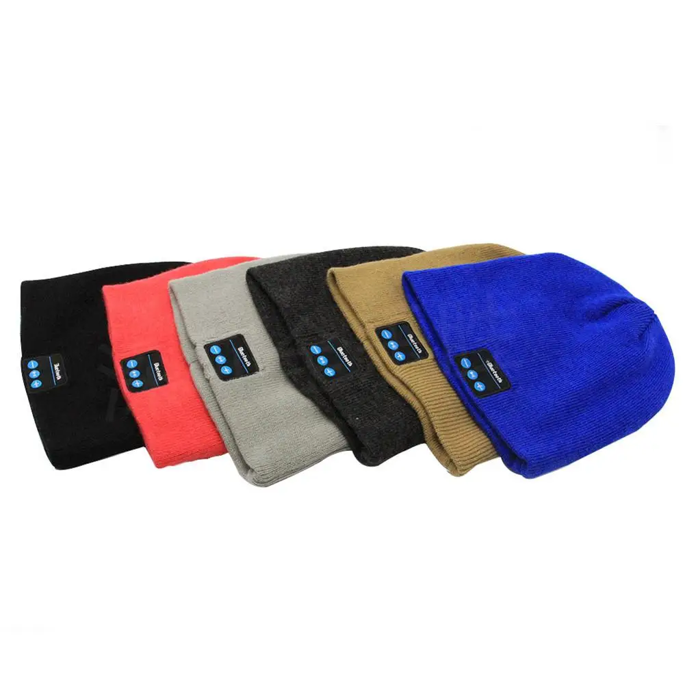 Bluetooth Beanie V5.0 шляпа беспроводные наушники HD стерео колонки Встроенный микрофон