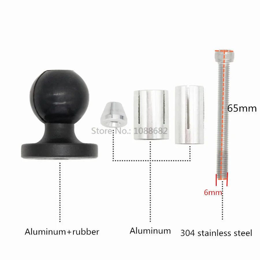 Motorcycle Bike Mount Black Fork Stem Base (2)