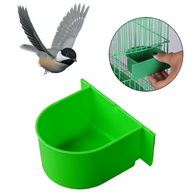 Bird Cage Food Boxes Trough Parrot Feeder Food Water Bowl Cup Budgerigar Macaws Finches Canary Bird Feeding Birdcage Boxes, bird feeder,parrot feeder