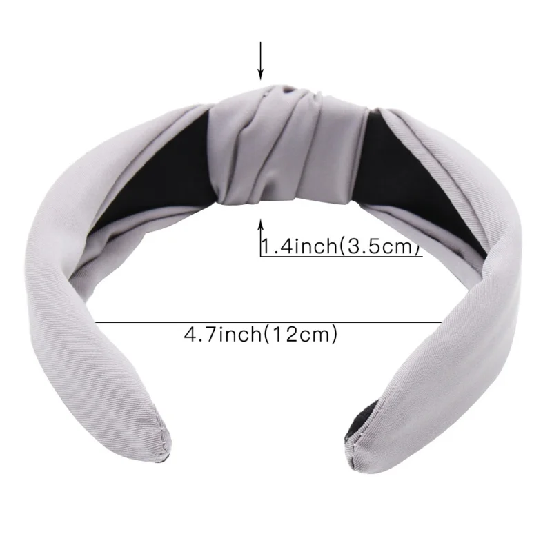 Xugar Hair Accessories Solid Bow-knot Women Hairband Simple Sweet Women Lady Hair Hoop Makeup Sport Cross Headwear