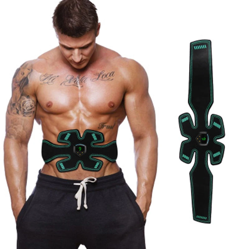 

Unisex USB Rechargeable Electric Abdominal Muscle Stimulator Slimming Massage Trainer EMS Exercise Muscle Body Slimming Machine