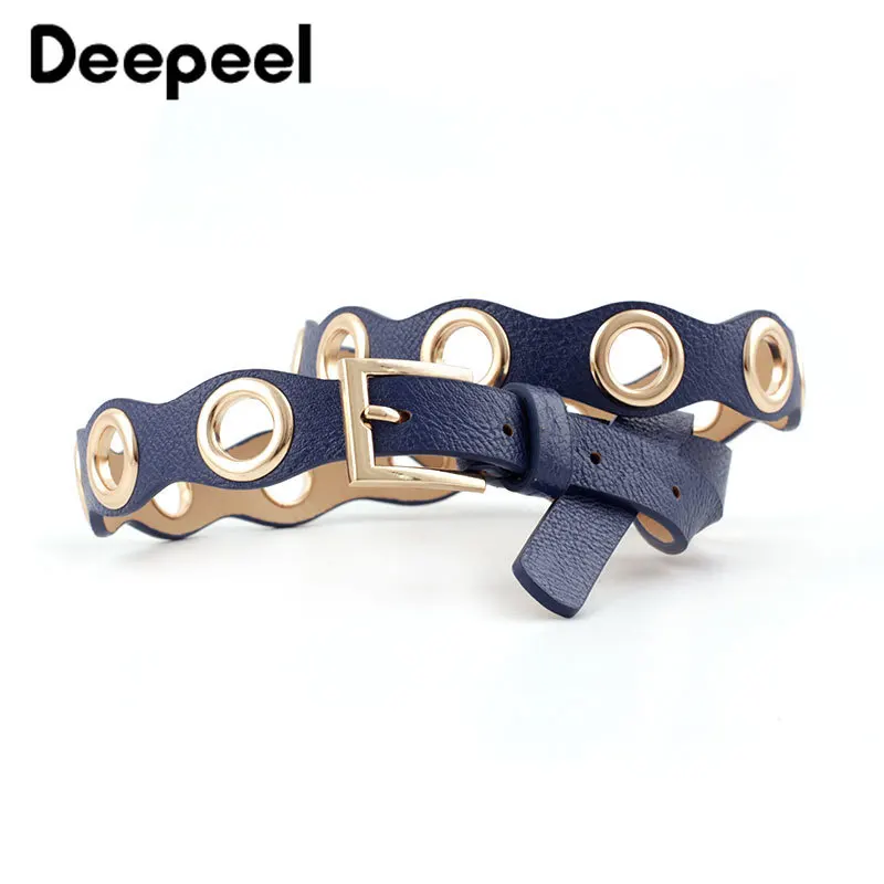 Deepeel, 1 шт., 2,7 см* 110 см, Модные металлические люверсы с винтовой пряжкой, полиуретановые ремни для женщин, ремень из искусственной кожи, джинсы, украшения, аксессуары