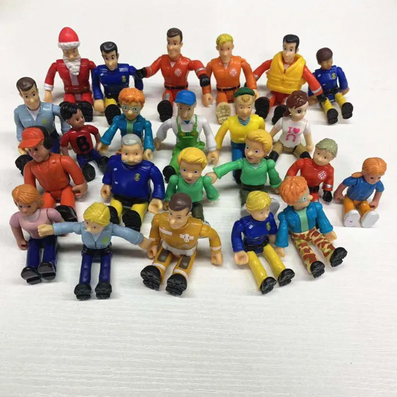1 шт. подвижный Пожарный Сэм фигурка игрушки Аниме diy Figures куклы для детей подарок на день рождения