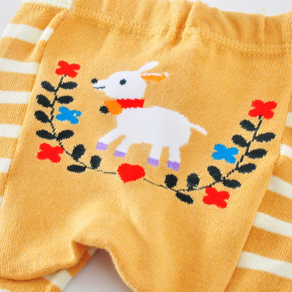 

2019 Spring And Autumn Childrenswear Infant Elasticity Pp Pants Men And Women Cartoon Stripes Dotted Multi-color Versatile Baby