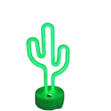 

ztgs LED Cactus Light Cute Night Table Lamp Light for Kids' Room Bedroom Gift Party Home Decorations USB/Battery Powered Neon