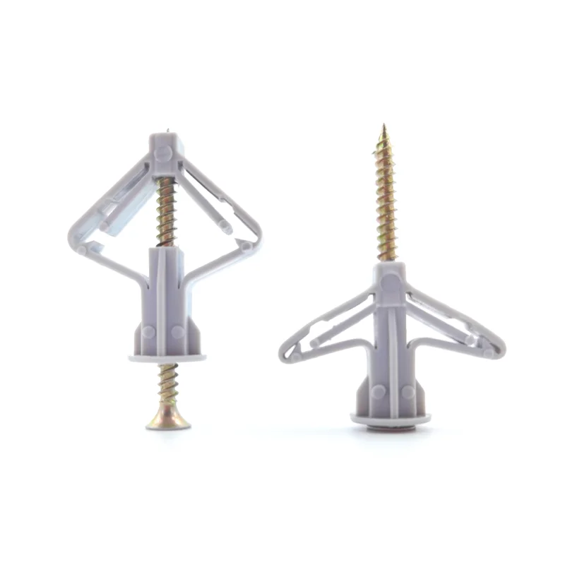 50sets Expansion Drywall Anchor with Self drilling Screw Kit Gypsum