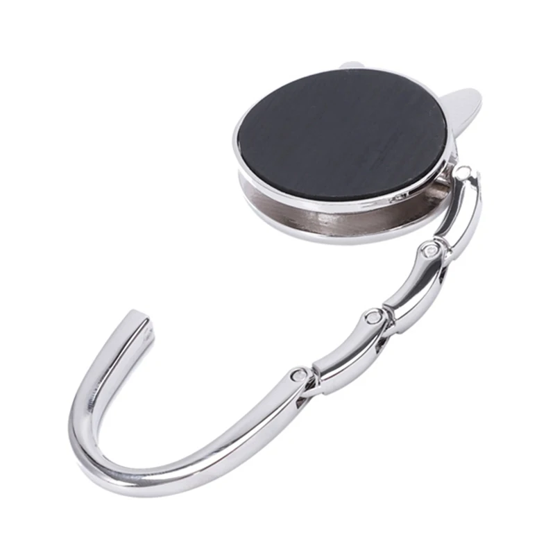 Cat Cartoon Foldable Silver Tone Handbag Hook Antislip Rubber Base bag holder metal hook bag hanger bag hook