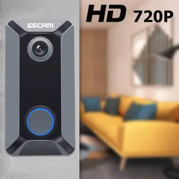 

ESCAM V6 Wireless WiFi Video Doorbell Home Security Night Vision Door Bell