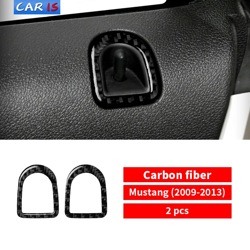 Наклейки из углеродного волокна для Ford Mustang 2009-2013 булавка дверного замка