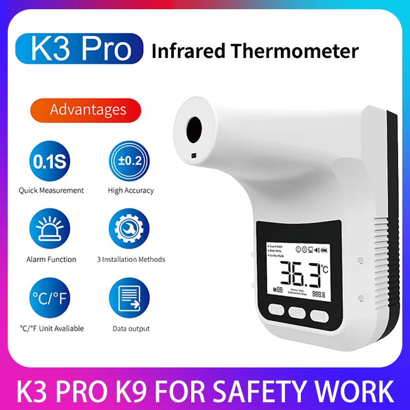 K3 pro handsfree display lcd digital termometro inteligente sem contato testa corpo loja de escritório termômetro infravermelho