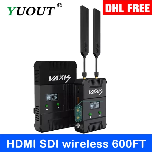 Новинка 2019 Vaxis Storm 600ft Беспроводная HDMI SDI система передачи 3G 1080P видео передатчик и