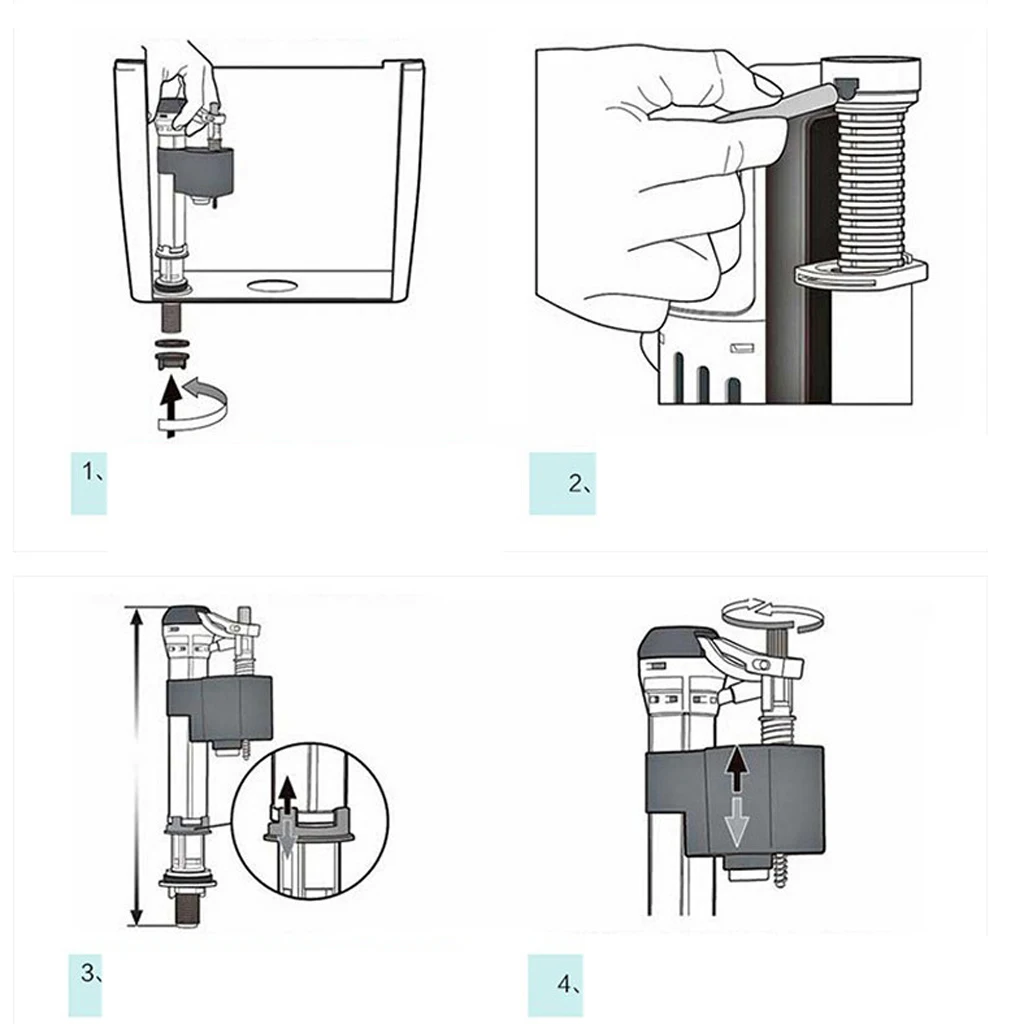 No Leakage Entry Toilet Cistern Float Valve 1/2