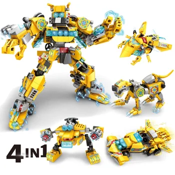 

Building Block 4in1 Action Figure City Creator Technic Car Bricks Birthday Gift Toys For Kids Educational Toys 63009