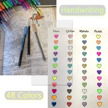 48 Colors Sketch Pen Marker Painting Drawing Stationery Color Brush Pen Kawaii Art Markers Stationery Crafts Brush Pens Set Gift 4