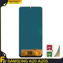 Дисплей для samsung galaxy A20 A205 lcd кодирующий преобразователь сенсорного экрана в сборе lcd для samsung A20 A205 A205/DS A205F A205FD A205A