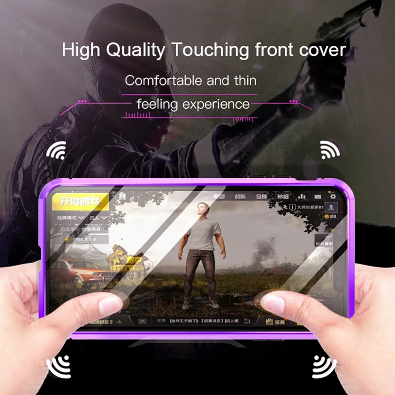 Магнитный стеклянный чехол для Samsung S20 Ultra S10 S8 S9 plus антишпионский защитный Galaxy Note 8
