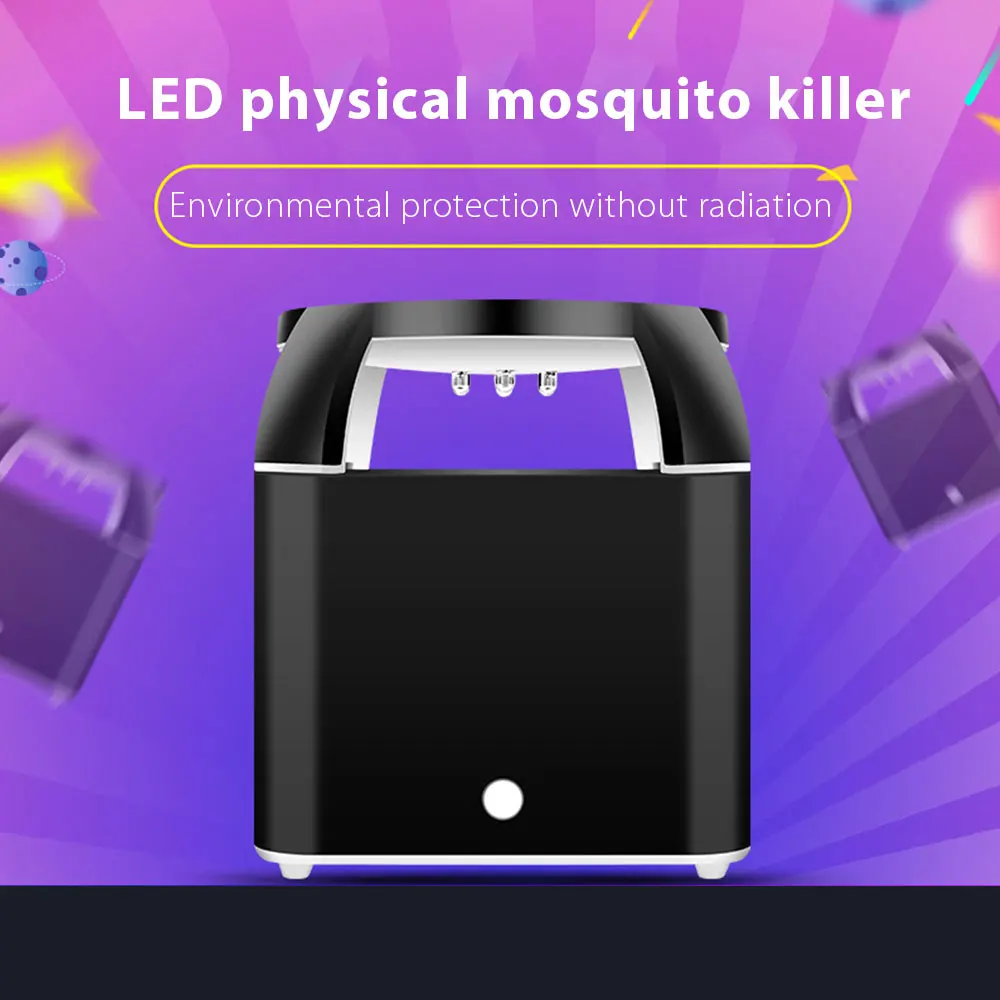 Светильник от комаров, USB ловушка от насекомых, модная лампа от комаров, Zapper DC5V 5 Вт, моль-убийца, летающие насекомые, электрические насекомые-вредители, безголосные насекомые