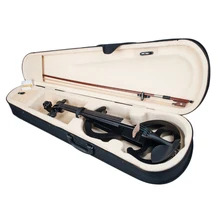 1 Набор 4/4 Размер электрическая скрипка Fidlde с сумкой для хранения канифоль лук кабель для наушников, подарок для детей взрослых скрипачей студентов