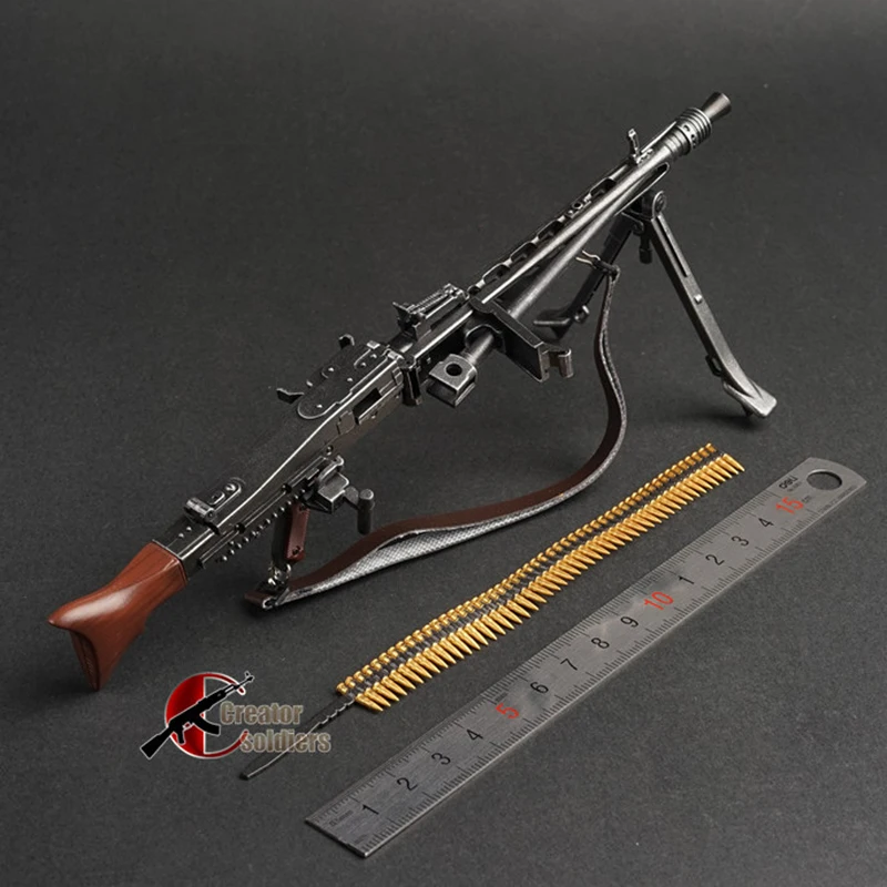 

1/6 1:6 MG42 Automatic Rifle Assembling Gun Model Assembly Plastic Weapon For 1/6 Soldier Military Building Blocks Toy For