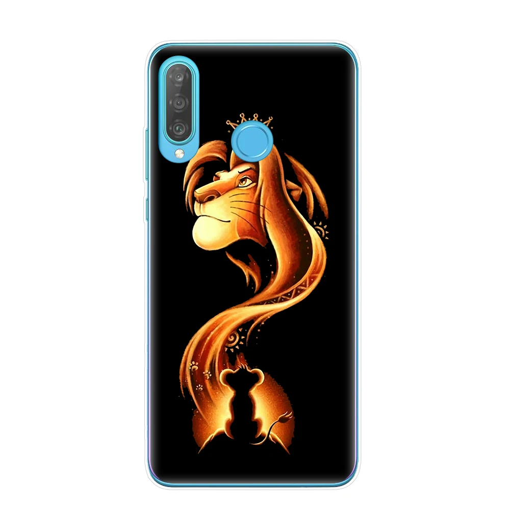 Cartoon Lion King nala simba timon Phone Cases for Huawei P30 P20 Mate 20 Lite Pro P8 P9 P10 Lite Cover Coque Etui fundas