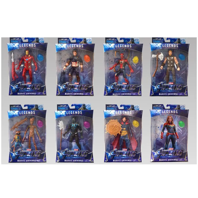 Новая светодиодный танос Черная пантера дети marvel Капитан Америка Тор Железный