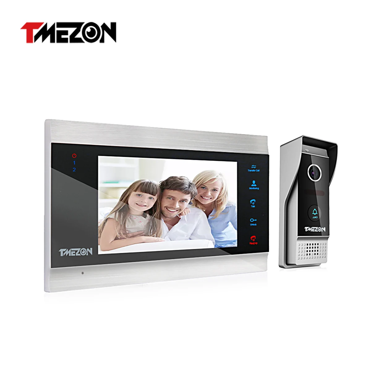 TMEZON-Sistema de videoportero con cable TFT, 1080P, 7 pulgadas, impermeable, cámara de teléfono para puerta, compatible con grabación/timbre de instantánea, nuevo