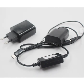

DMW-BLF19 Dummy Battery DMW-DCC12 DC Coupler+USB C Cable PD 12V Charger Adapter for Panasonic Lumix DMC-GH3 GH4 GH5 Cameras