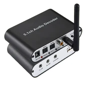 

DAC Digital 5.1 Audio Decoder Converter Gear DAC Bluetooth BT 5.0 USB Music Player SPDIF Optical Coxial input DAC Audio Adapter