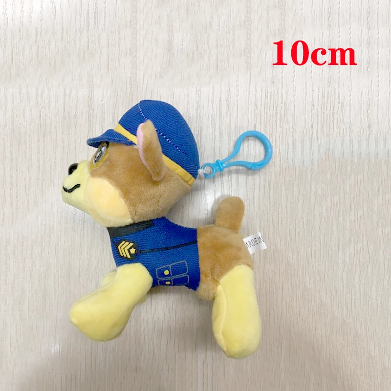 10cm with Button 20 см Щенячий патруль, 6 цветов, плюшевые игрушки, Мягкий щенок, собачий брелок, плюшевые куклы, собачий патруль, хит ТВ, мультяшная анимация, 26 м - Цвет: 10cm with Button