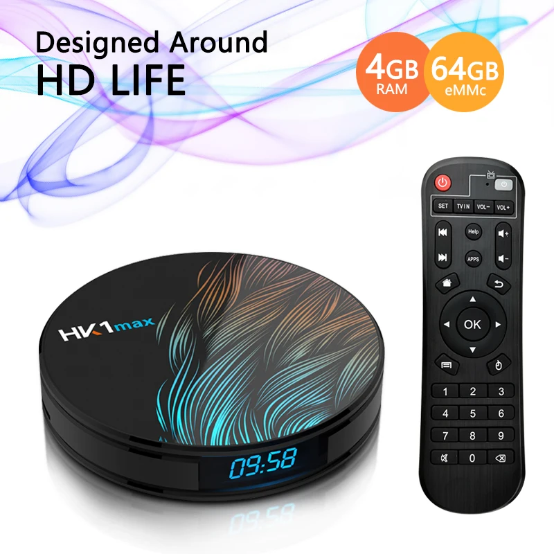 HK1 MAX Android 9,0 Smart tv Box ram 2G 4G rom 16G 32G 64G 128G Rockchip Четырехъядерный 4K Wifi Netflix набор HD 2,0 мультимедийный плеер