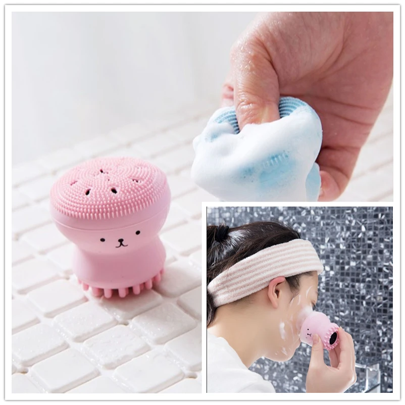 Silikon Octopus Make Up Waschen Pinsel für Gesicht Massage Gesichts Reiniger Pinsel Kosmetische