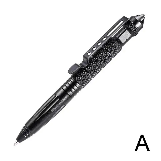 High Quality Defence Personal Tactical Pen Pen Tool Multipurpose Aviation Aluminum Anti-skid Portable Black
