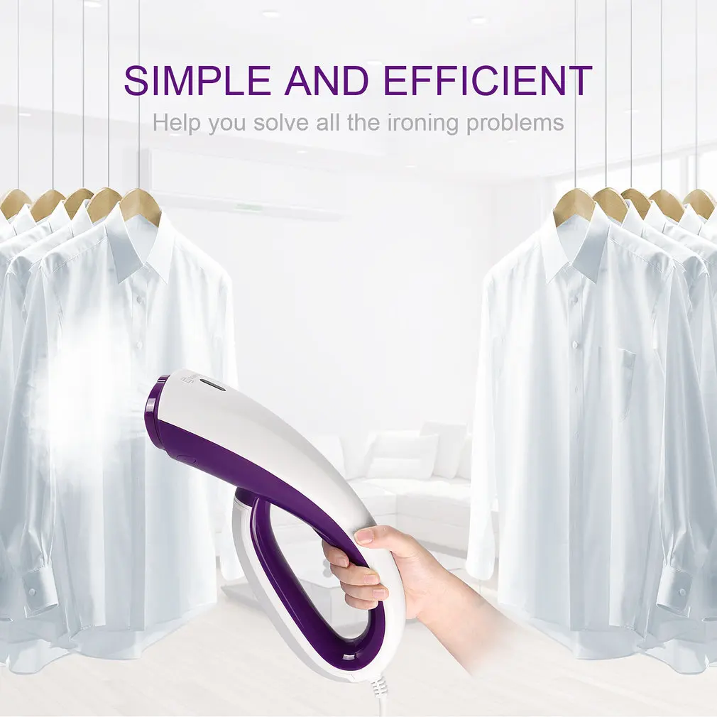 Portable Lightweight 1000W US/UK/EU Plug Handheld Garment Steamer Ironing Machine for Travel Trip and Home Clothes
