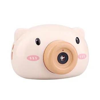 

Cartoon Pig Bubble Camera Blower Machine Electric Music Flashing Light Bubble Machines Automatic Camera Shape Bubble Toy