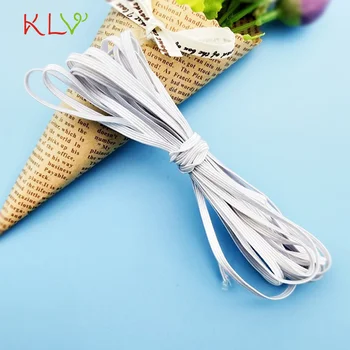 

DIY Mask Dedicated White Elastic Bands 5 Yards 6mm Width Elastic Band For Sewing Clothes Face Masks Accessories Crafts Rope