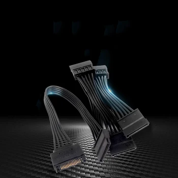

SATA Power Cable for HDD 15Pin SATA male to 5-ports SATA female SATA Computer Hard Drive Cable HDD Cage Caddy Power Female Cable