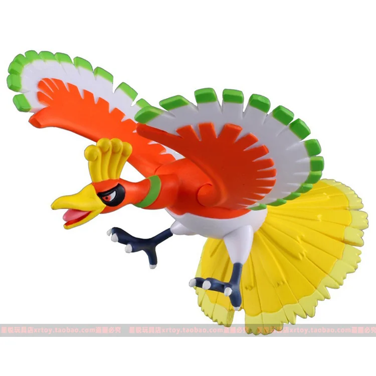 Takara tomy boneco pokemon ho-oh fire fênix, enfeites modelo raro -  AliExpress