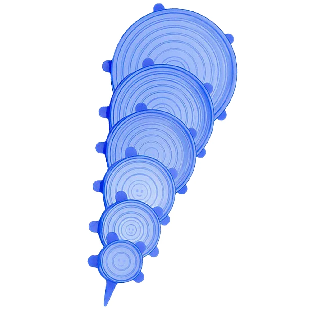12 шт. эластичные силиконовые чаши многоразовые крышки холодильник еда салат чашки крышка кувшина Кухонные гаджеты