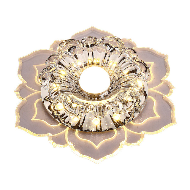LED Crystal Ceiling Light For Hallway Living Room Lamp Bedroom Kitchen White/Warm white/Colorful 9W LED Ceiling Lamp