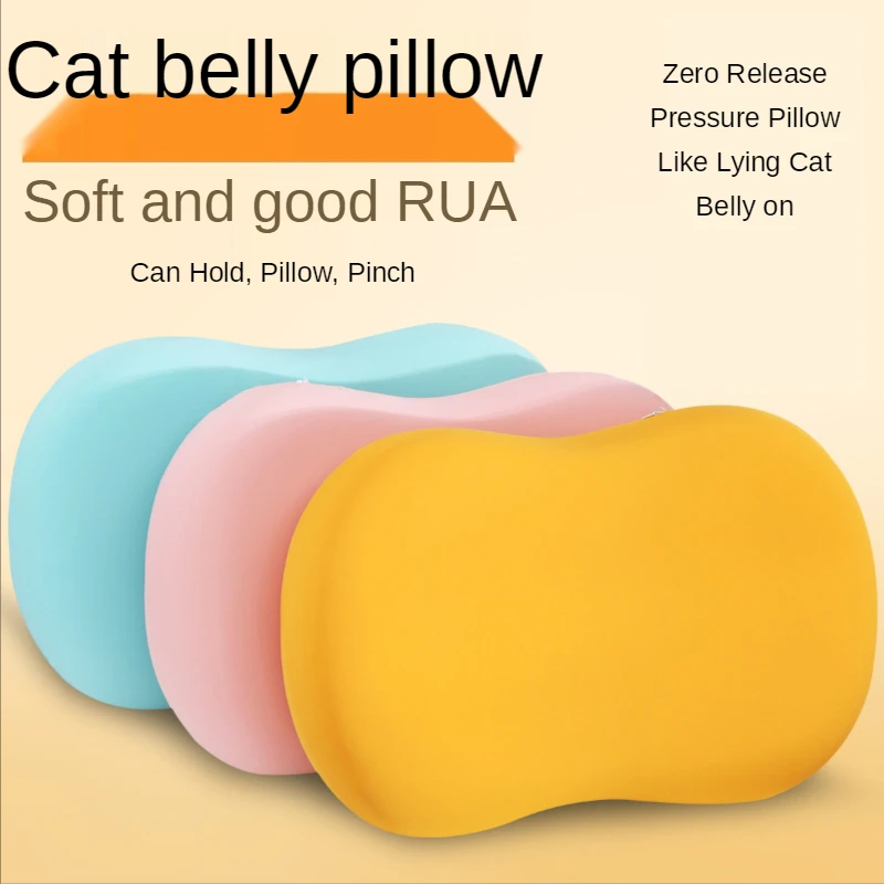 Super Soft Memory Foam Cat Belly Pillow Home Decoration Neck Protector