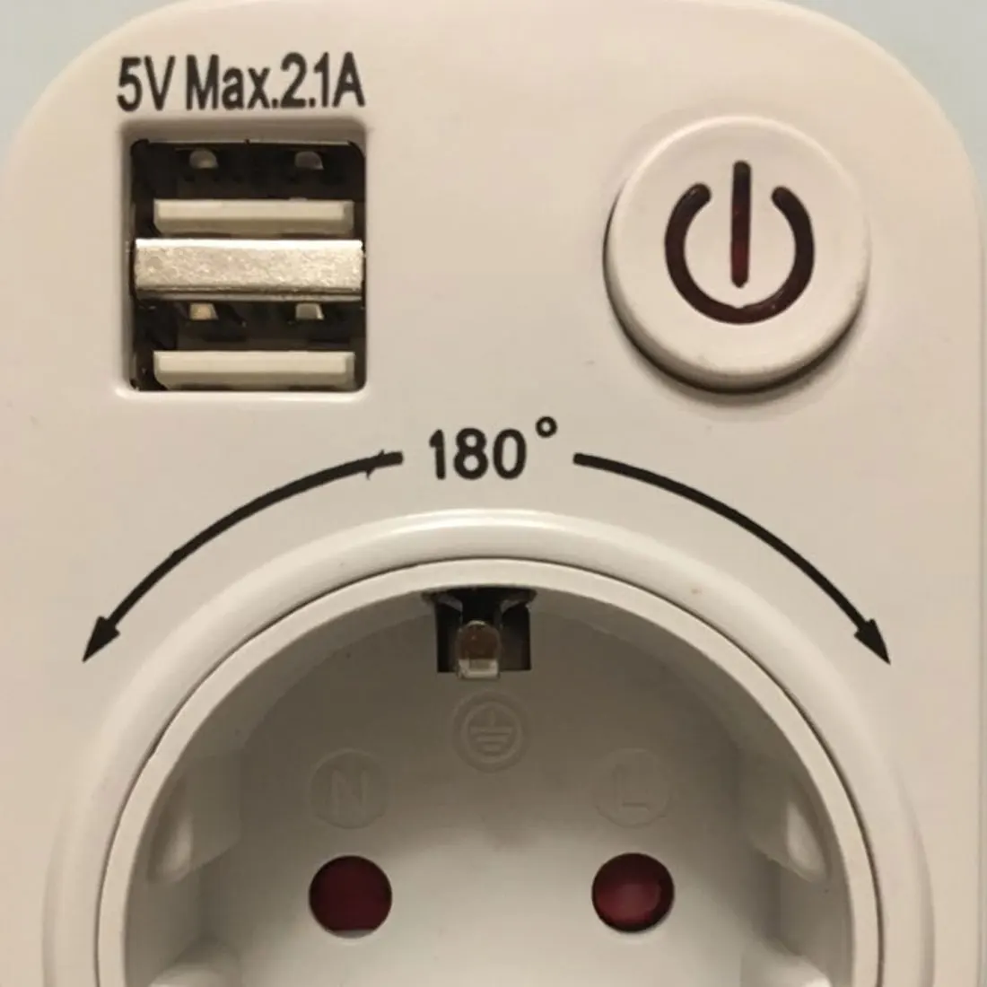 5 в 2.1A Электрический двойной USB зарядное устройство адаптер ЕС вилка «Умная» вилка-в розетке для зарядки питания розетка выключатель для дома путешествия