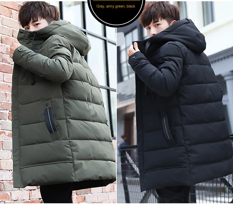 URSPORTTECH зимнее пальто, Мужская парка, черная Водонепроницаемая зимняя куртка с капюшоном, мужское повседневное толстое теплое пальто, мужская верхняя одежда размера плюс M-4XL