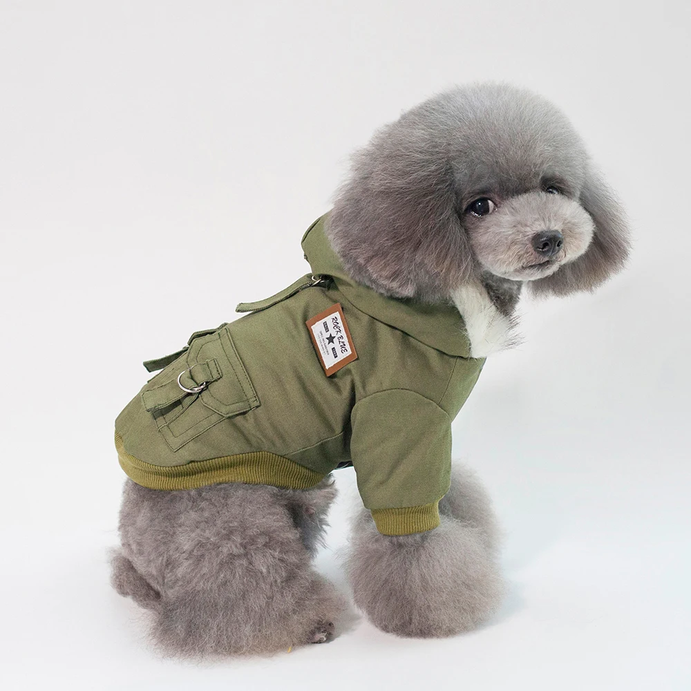 Warm Pet Clothes Winter Dog Jacket Coat Hooded Pets Puppy Chihuahua Clothing Hoodies For Small Medium Dogs Pug French Bulldog