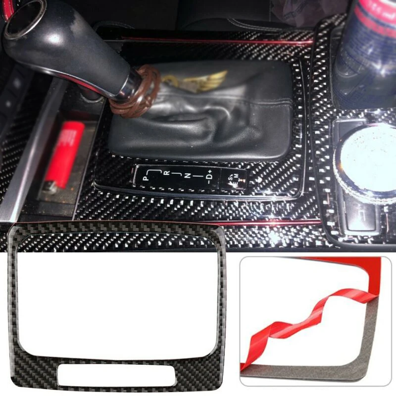 Сменная панель переключения передач для Mercedes W204 2007-2013 против царапин из углеродного волокна